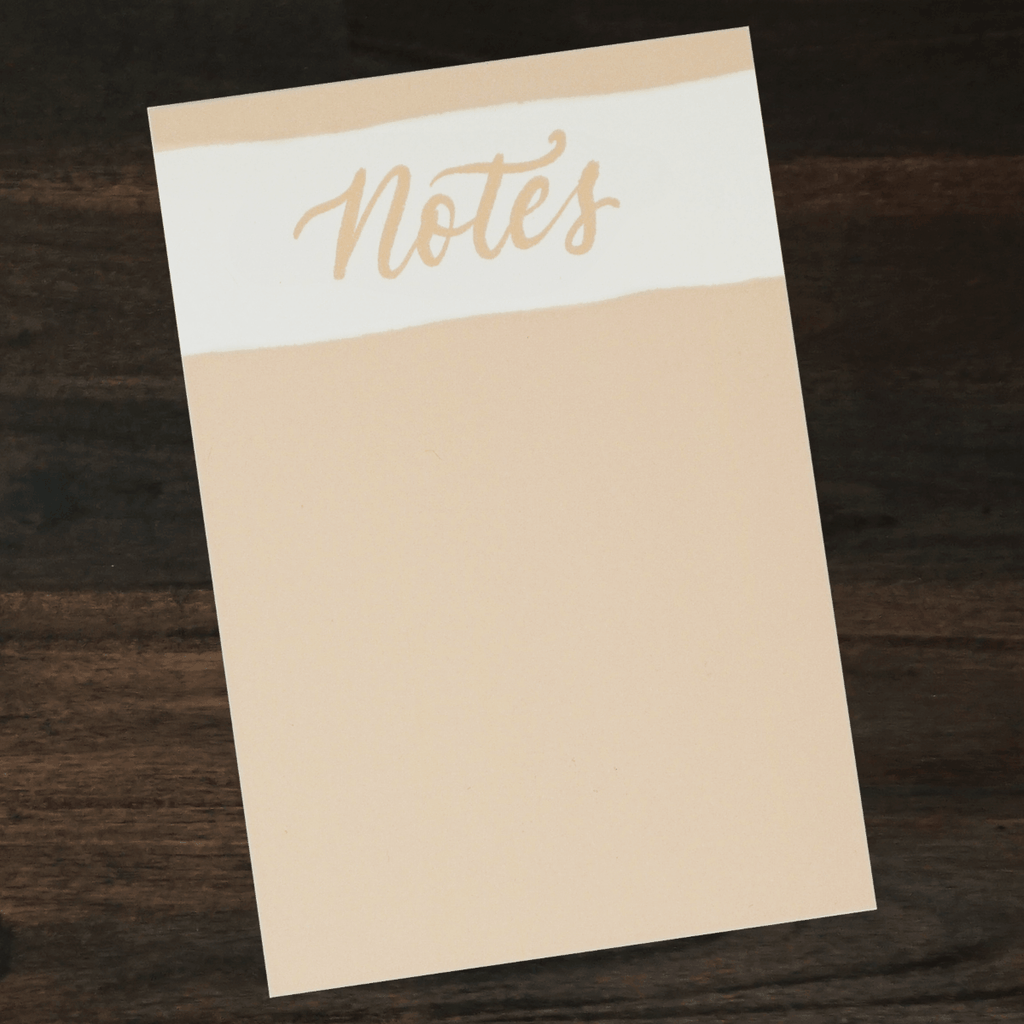 DISCOUNTED | Notepad | Peach and Cream | Owl & Envelope