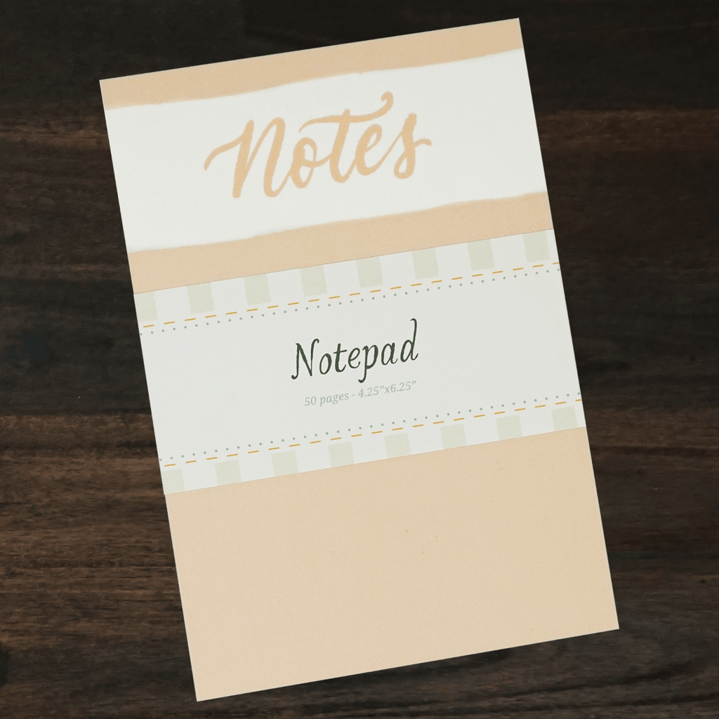 Notepad | Peach and Cream | Owl & Envelope