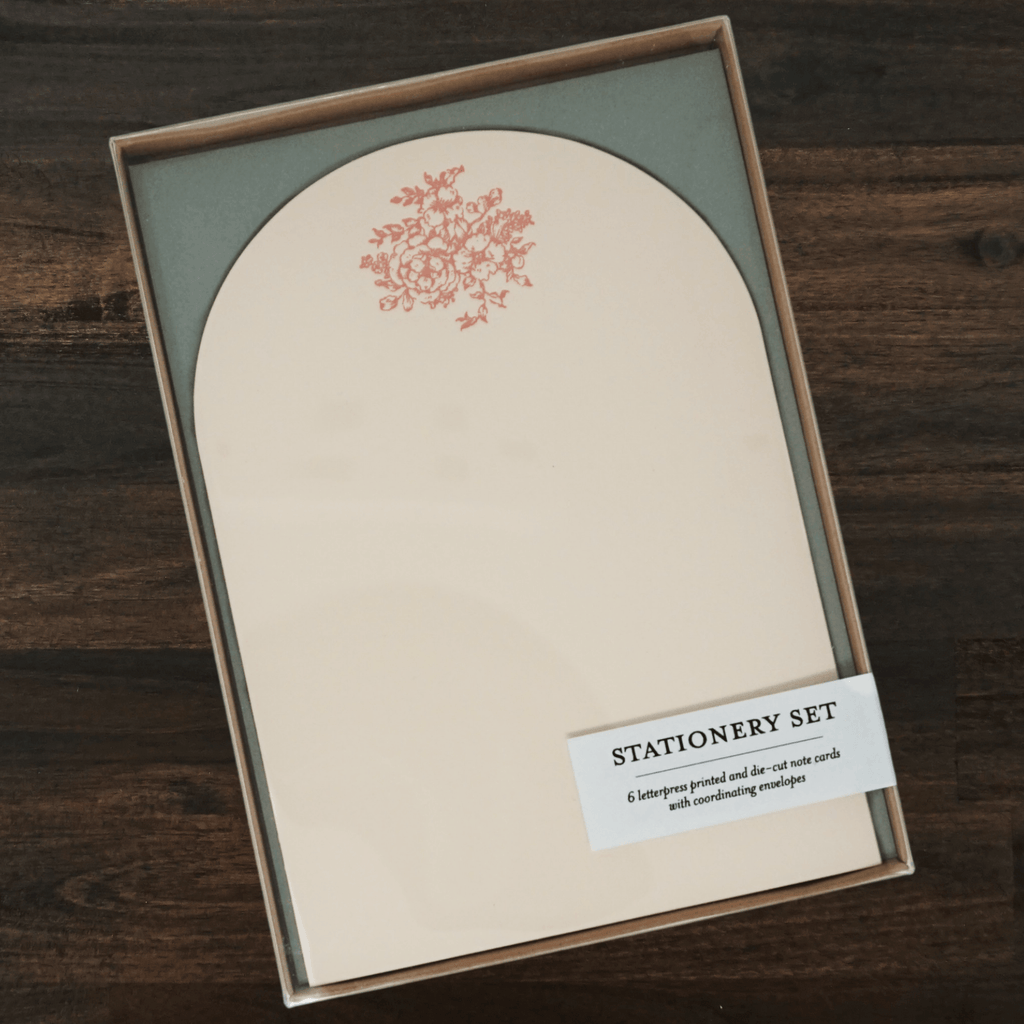 Stationery Set | 6 Note Cards | Floral | Pistachio Press