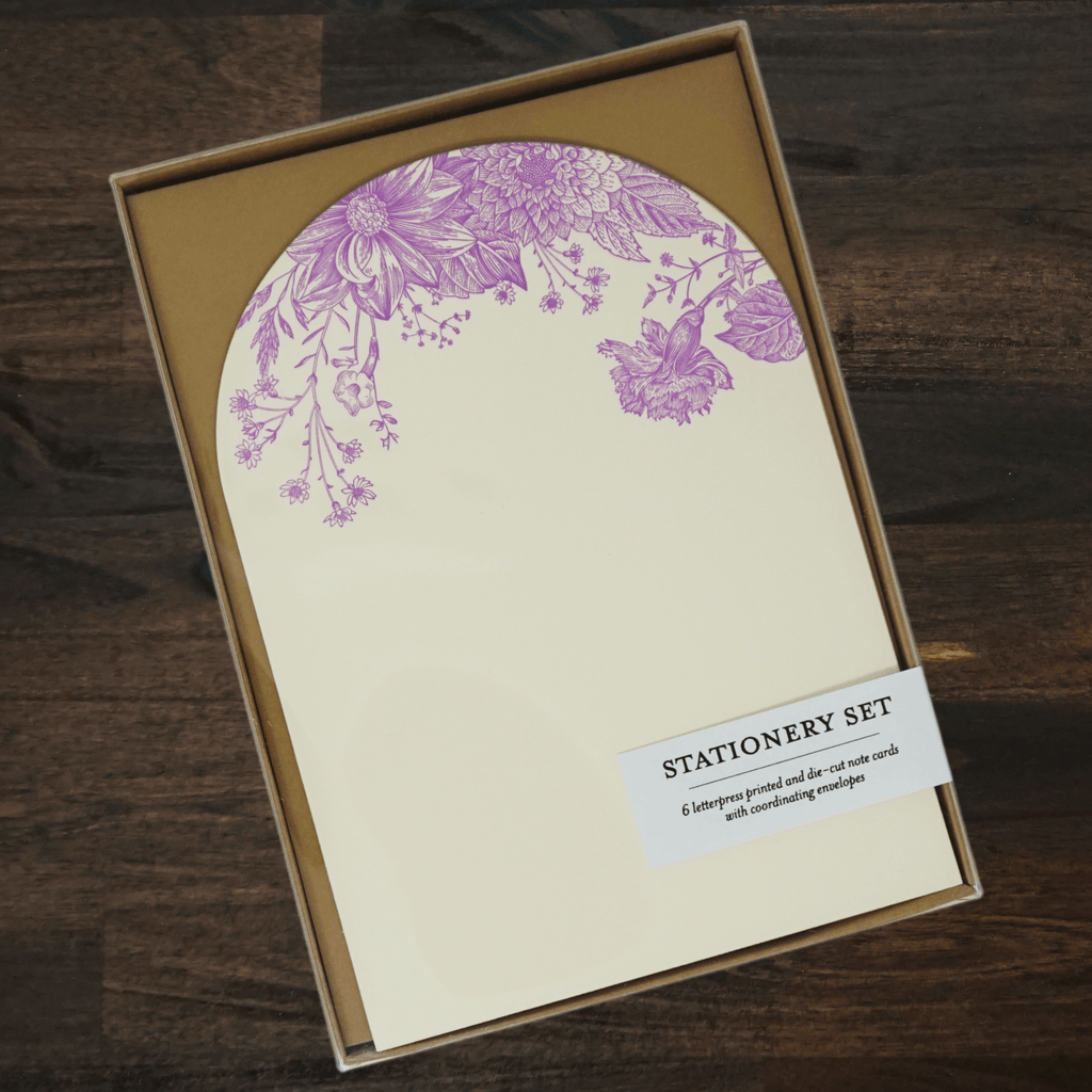 Stationery Set | 6 Note Cards | Garden | Pistachio Press
