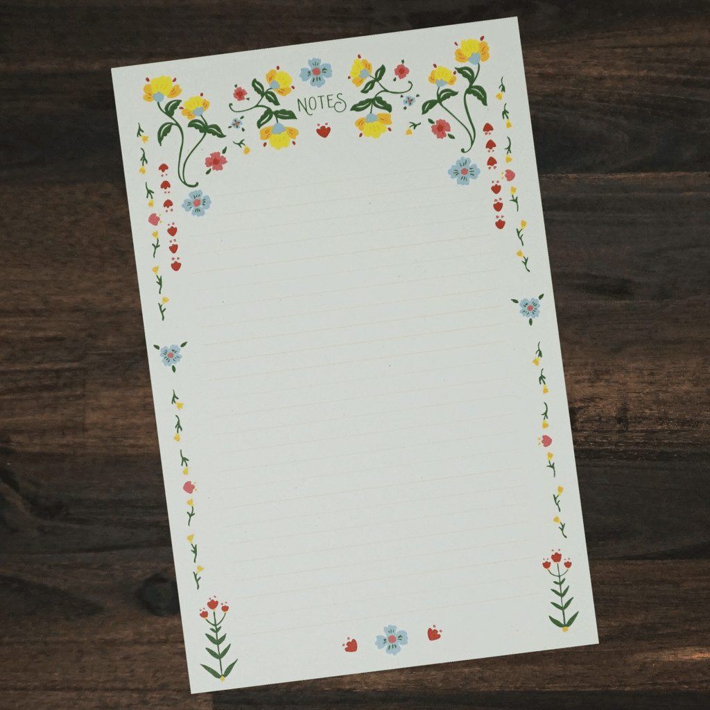 Notepad | Positano Mirrored Sprig | re:mused studio