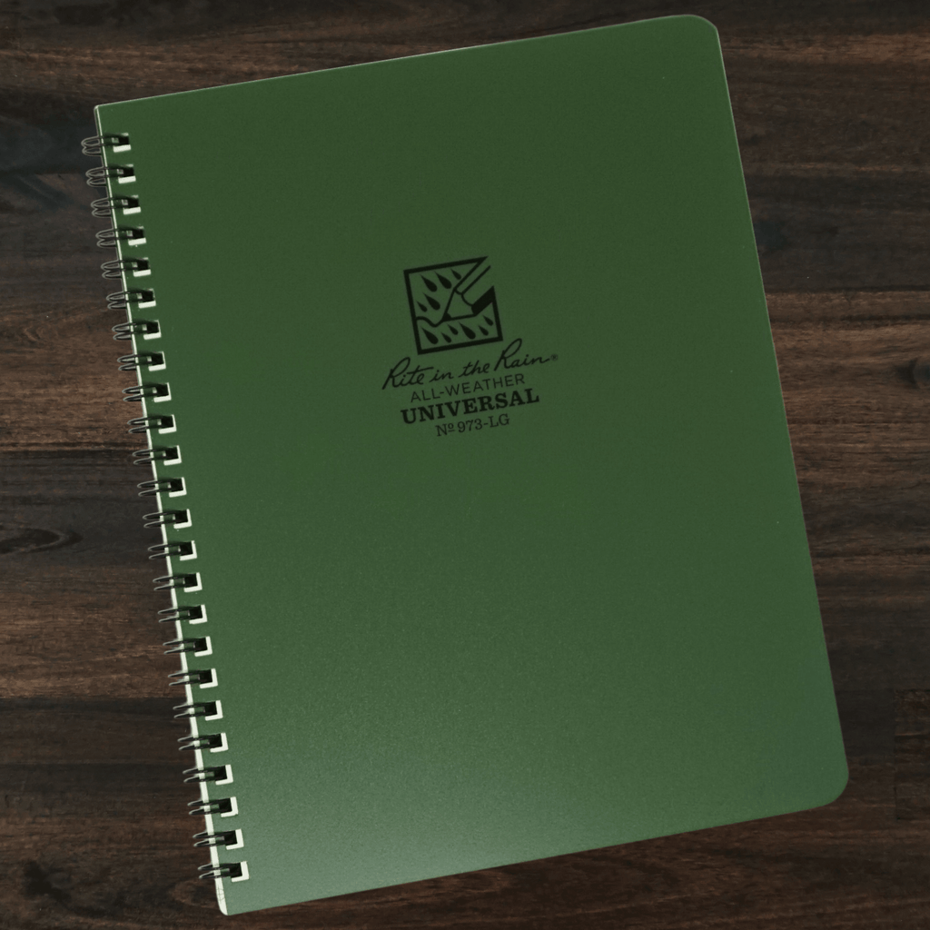Spiral Notebook | 6.625" by 8.5" | Green | Rite in the Rain