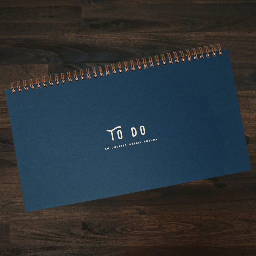 To Do Simple Undated Weekly Planner | Deep Blue | Ruff House Print Shop