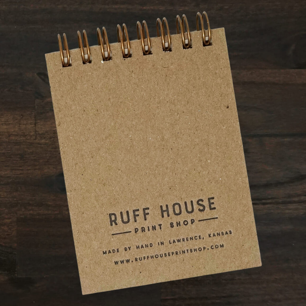Evergreen Trees Mini Jotter Notebook | Ruff House Print Shop