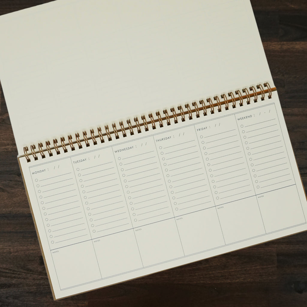 To Do Simple Undated Weekly Planner | Saffron | Ruff House Print Shop