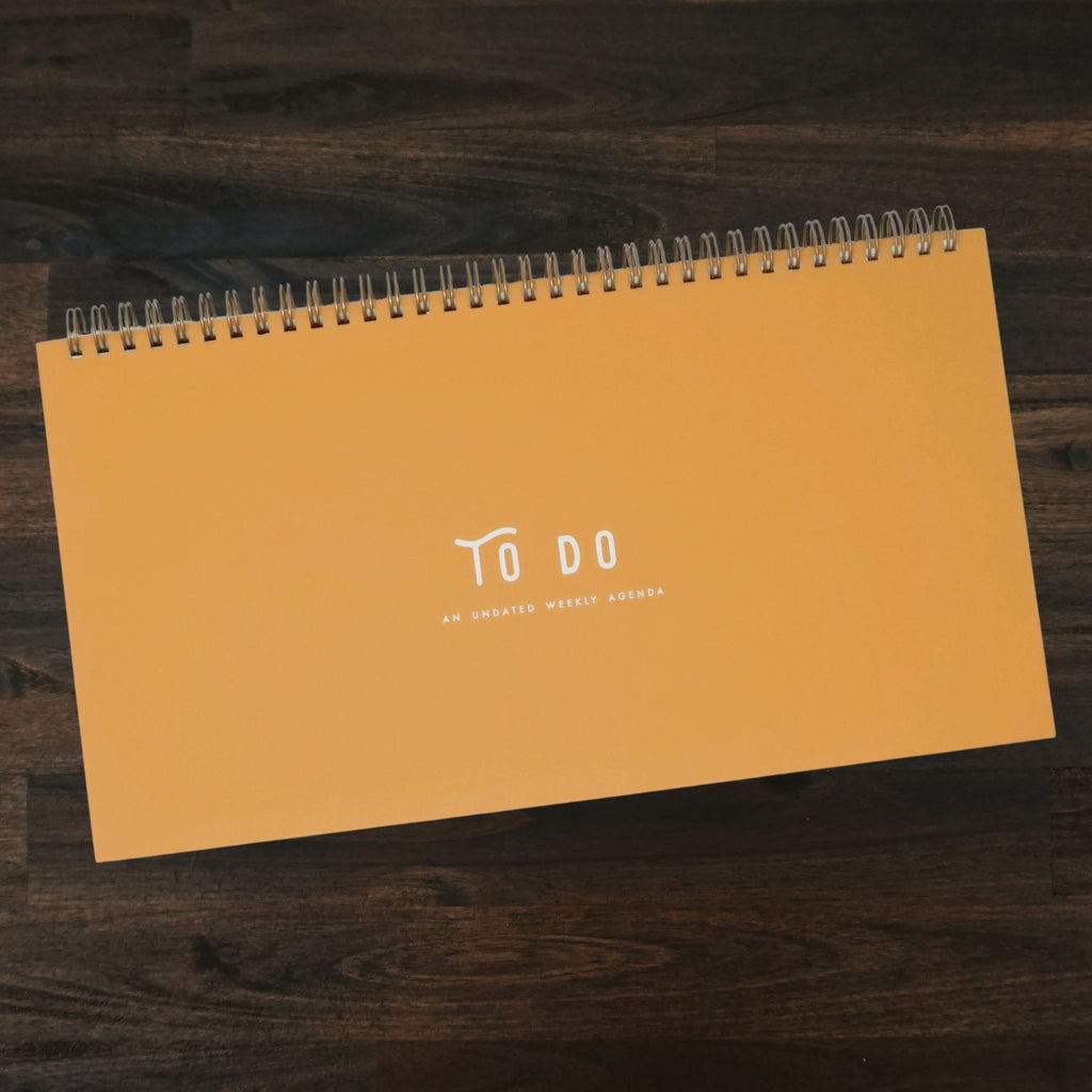 To Do Simple Undated Weekly Planner | Saffron | Ruff House Print Shop