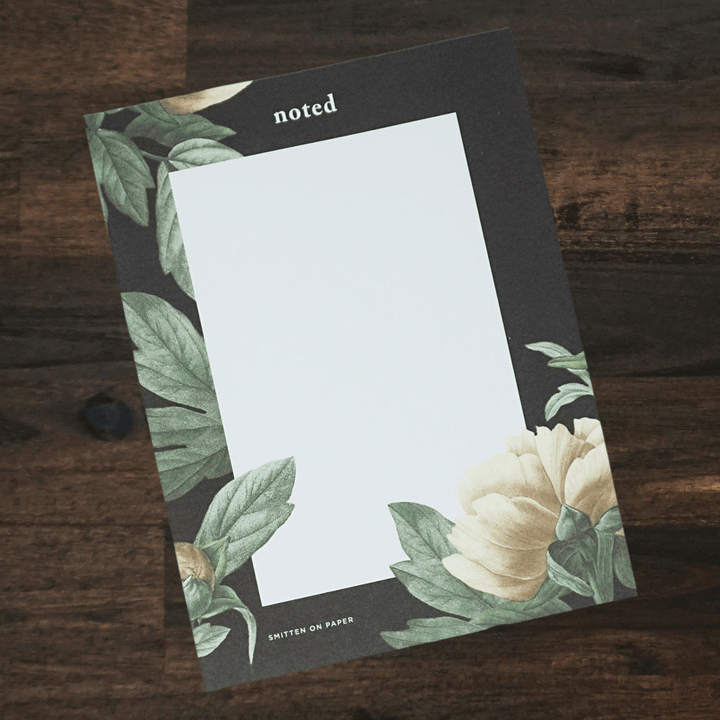 DISCOUNTED | Notepad | Classic Floral | Smitten on Paper