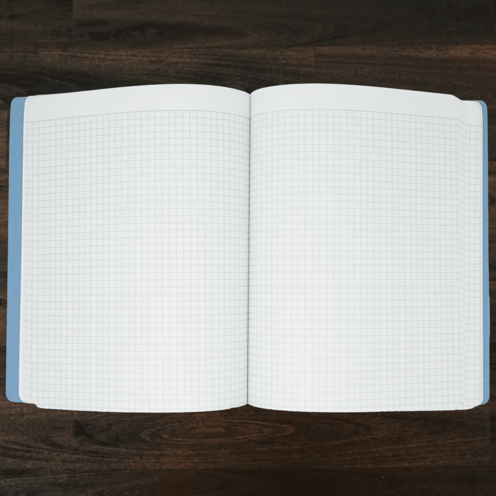 Grid Composition Notebook | Blue | Smitten on Paper