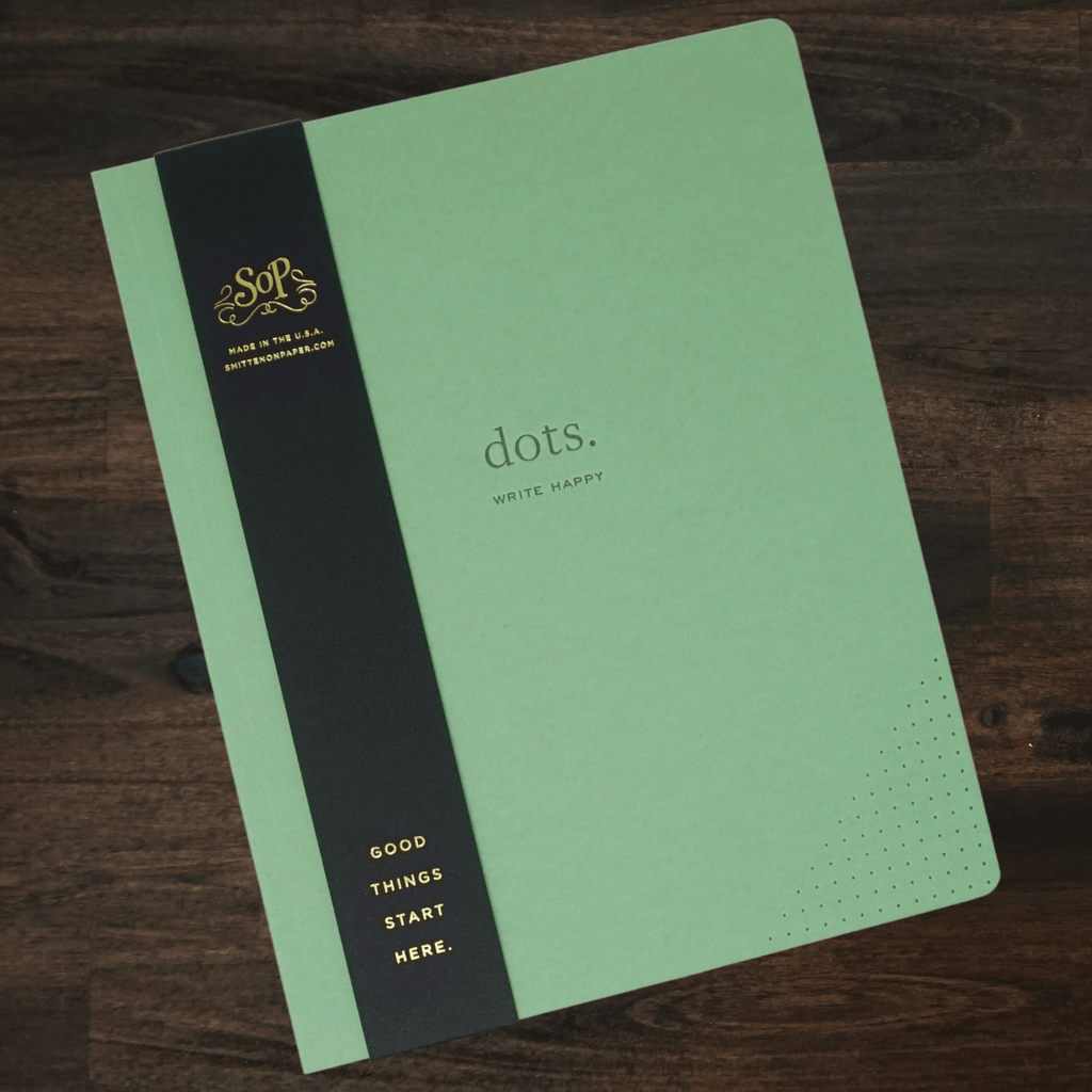 Dots Composition Notebook | Matcha | Smitten on Paper