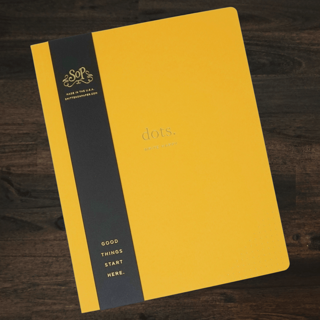 Dots Composition Notebook | Yellow | Smitten on Paper