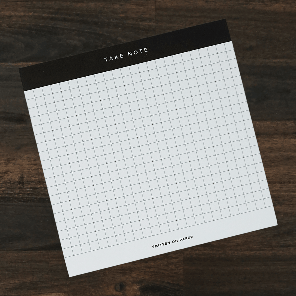 Chunky Notepad | Grid | Smitten on Paper