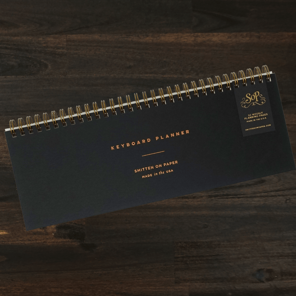 Keyboard Planner | Black | Smitten on Paper