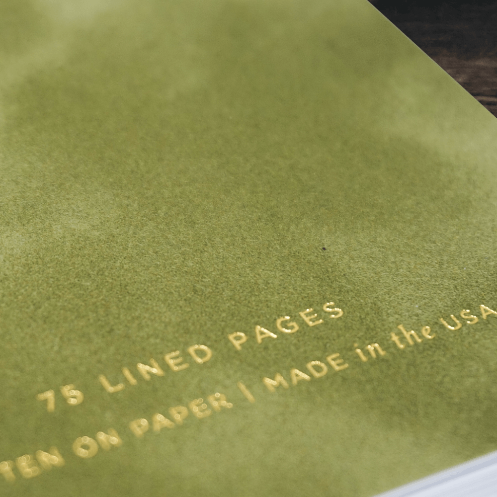 Reporter Notebook | Velvet Moss | Smitten on Paper