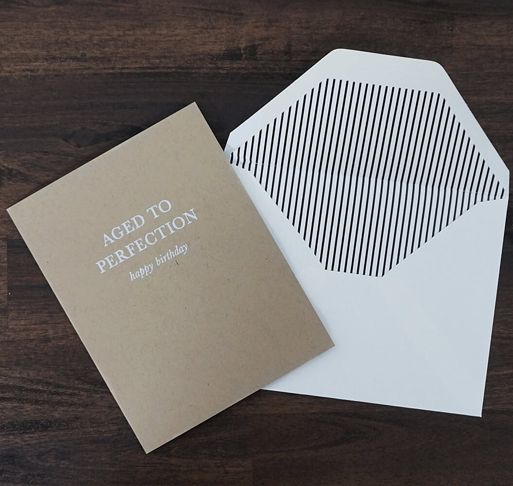 Aged to Perfection Happy Birthday Card | Sugar Paper