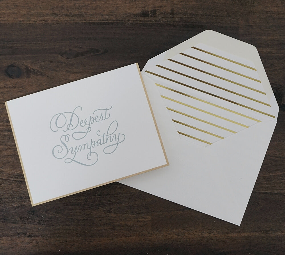 Traditional Deepest Sympathy Card | Sugar Paper