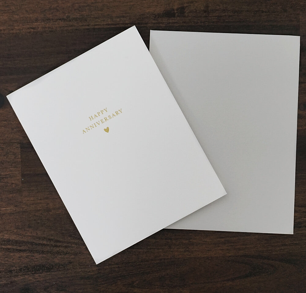 Gold Happy Anniversary Card | Sugar Paper