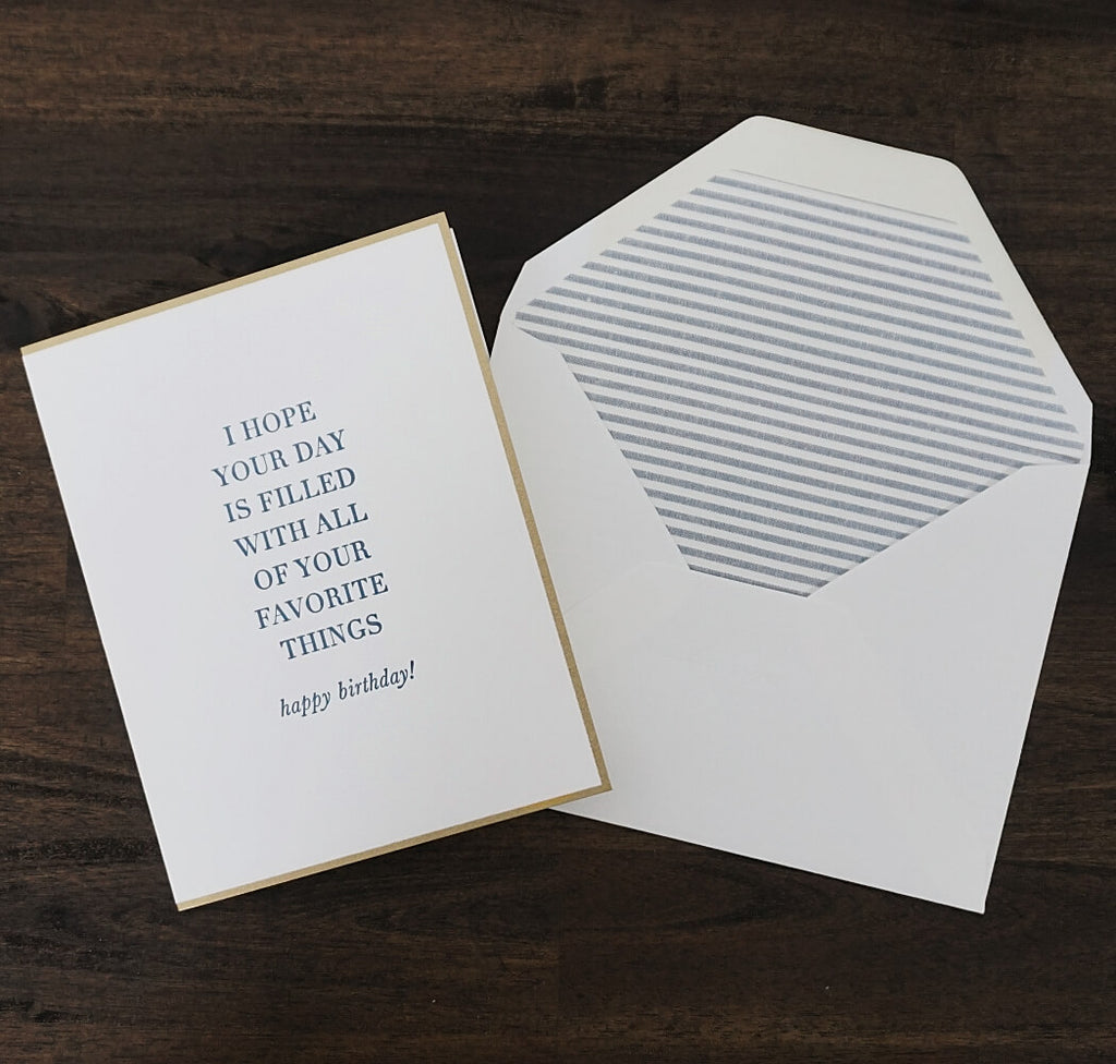 Your Favorite Things Happy Birthday Card | Sugar Paper