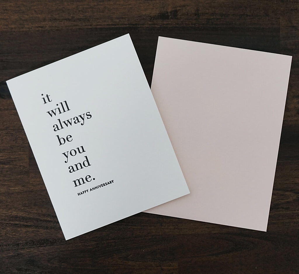 Always You and Me Anniversary Card | Sugar Paper