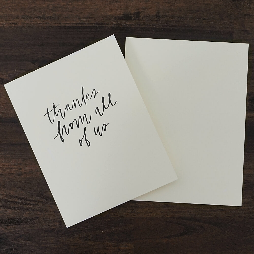 Thanks from All of Us Thank You Card | Sugar Paper