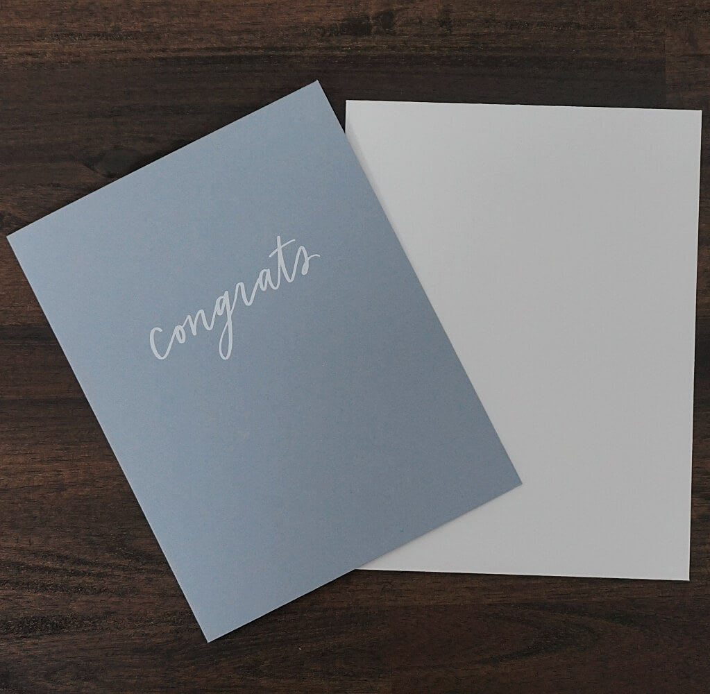 Script Congrats Card | Sugar Paper