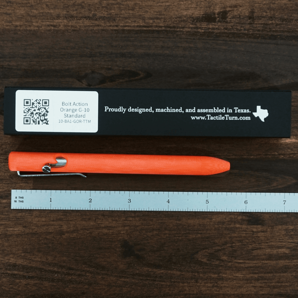 G10 Bolt Action Pen | Orange | Standard (5.6