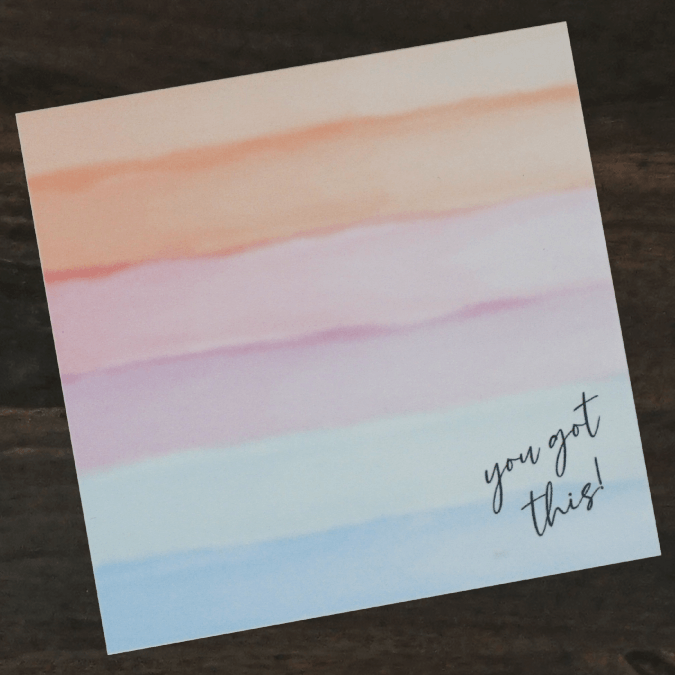 Sticky Notes | Watercolor You Got This | Post-It®